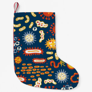Petite Chaussette De Noël Motif transparent avec différents types de microor