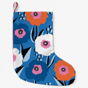 Petite Chaussette De Noël Motif vintage sans couture grand rouge blanc et bl