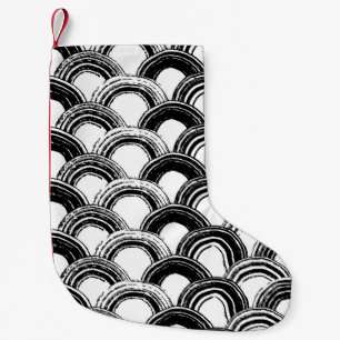 Petite Chaussette De Noël motif vintage sans soudure avec brosse sèche arché