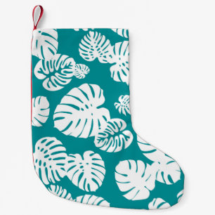 Petite Chaussette De Noël Multicolor Feuilles tropicaux 3