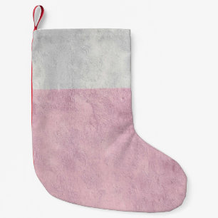 Petite Chaussette De Noël MUR vintage AVEC PEINTURE GRIS ET BLEU
