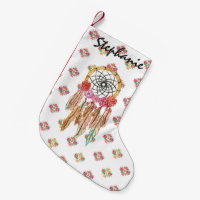 Natif américain aztèque Dreamcatcher d'aquarelle
