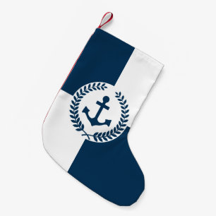 Petite Chaussette De Noël Nautical themed design