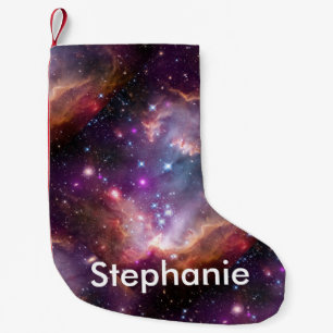 Petite Chaussette De Noël Nébuleuse violette de l'espace extra-atmosphérique