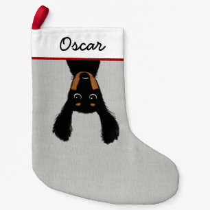 Petite Chaussette De Noël Noël à cheveux longs drôle de chien de saucisse