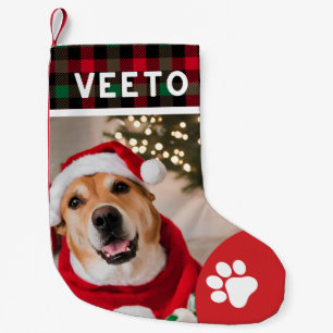 Petite Chaussette De Noël Noël animal de compagnie photo personnalisée amour