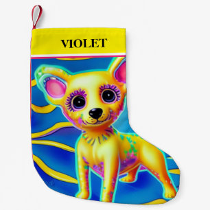 Petite Chaussette De Noël Noël CHIHUAHUA Stocking avec nom.