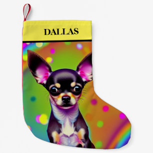 Petite Chaussette De Noël Noël CHIHUAHUA Stocking avec nom.