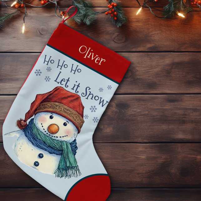 Petite Chaussette De Noël Noël Cosy Wings Snowman Laisser Neige (Créateur téléchargé)