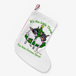 Petite Chaussette De Noël Noël de Fox Terrier de jouet