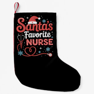 Petite Chaussette De Noël Noël de l'infirmière préférée de Santa 