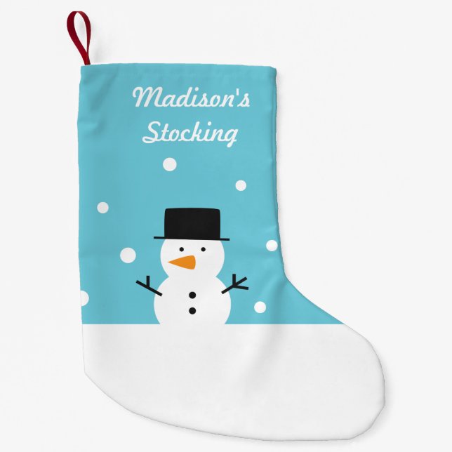 Petite Chaussette De Noël Noël De Neige D'Hiver Aux Enfants (Devant)