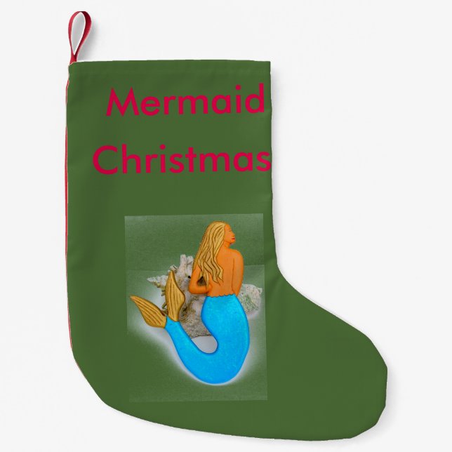 Petite Chaussette De Noël Noël de sirène (Devant)
