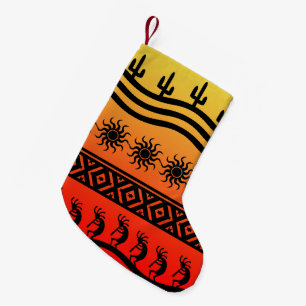 Petite Chaussette De Noël Noël de sud-ouest de Kokopelli de coucher du