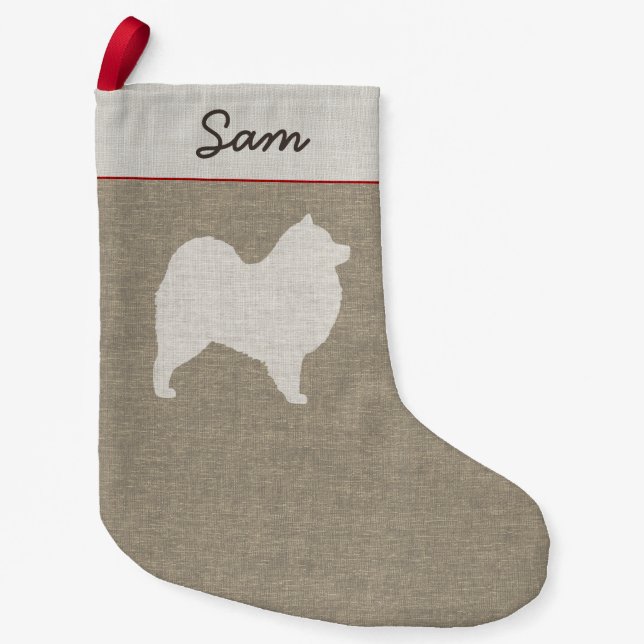Petite Chaussette De Noël Noël de vacances personnalisé par silhouette de (Devant)