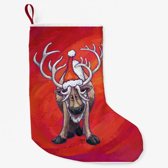 Petite Chaussette De Noël Noël des rennes (Devant)