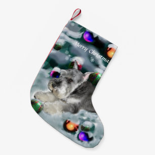 Petite Chaussette De Noël Noël des Schnauzer miniatures