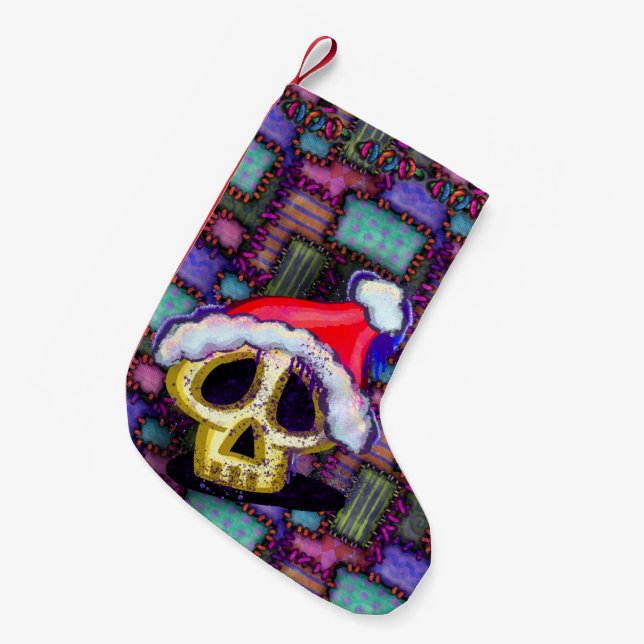 Petite Chaussette De Noël Noël d'horreur Père Noël (Devant (Accrochage))