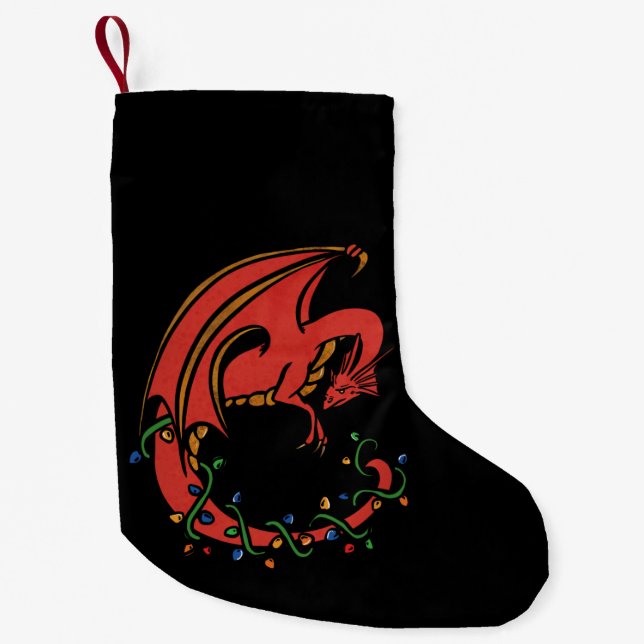 Petite Chaussette De Noël Noël du dragon (Devant)