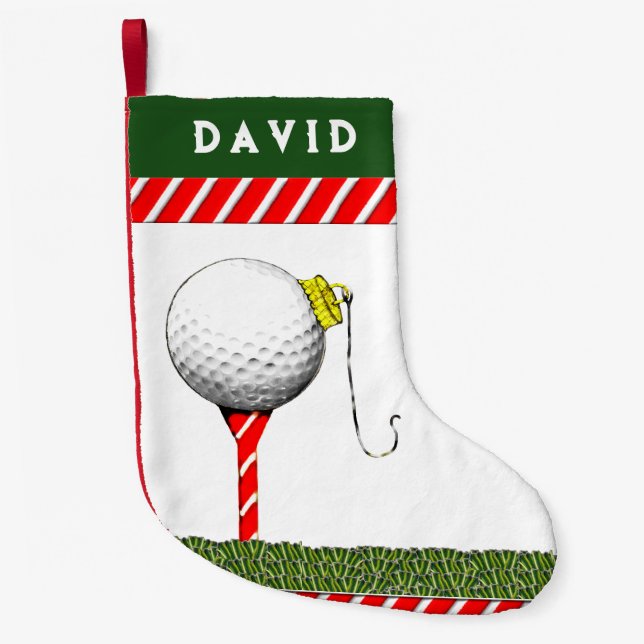 Petite Chaussette De Noël Noël du golf (Devant)