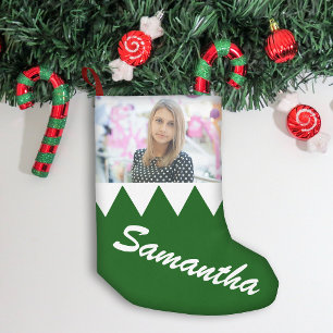 Petite Chaussette De Noël Noël Fêtes d'hiver Photo personnalisée