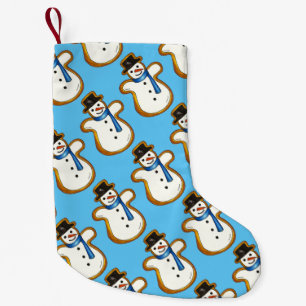 Petite Chaussette De Noël Noël Hanoukka Winter Snowman Holiday Cookie