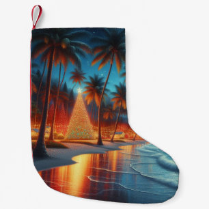 Petite Chaussette De Noël Noël hawaïen/tropical