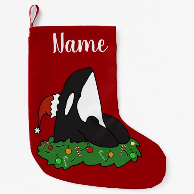 Petite Chaussette De Noël Noël Orca (Devant)