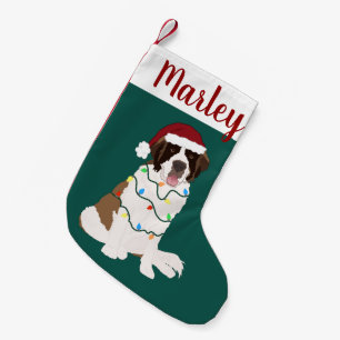 Petite Chaussette De Noël Noël personnalisable Saint Bernard