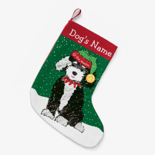 Petite Chaussette De Noël Noël personnalisé Bernedoodle Elf