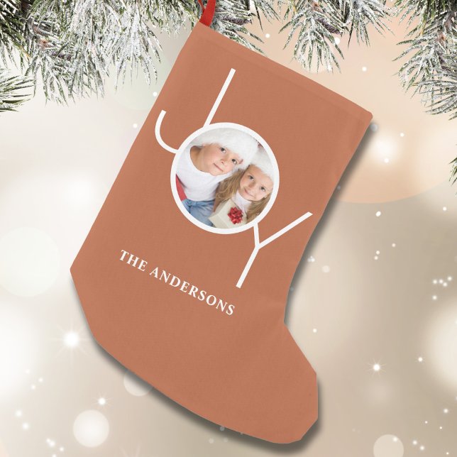 Petite Chaussette De Noël Noël photo personnalisée (Créateur téléchargé)