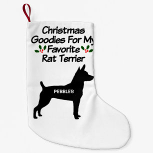 Petite Chaussette De Noël Noël Pour Rat Favori Terrier Chien