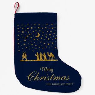 Petite Chaussette De Noël Noël religieux, Naissance de Jésus, Trois Roi