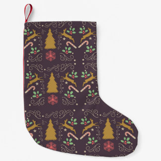 Petite Chaussette De Noël Noël Renne d'Or