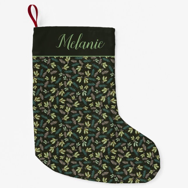 Petite Chaussette De Noël Noël saint personnalisé (Devant)