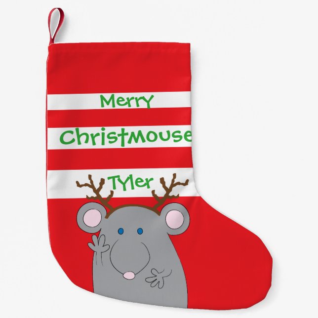 Petite Chaussette De Noël Noël Stocker "Joyeux Noël" (Devant)