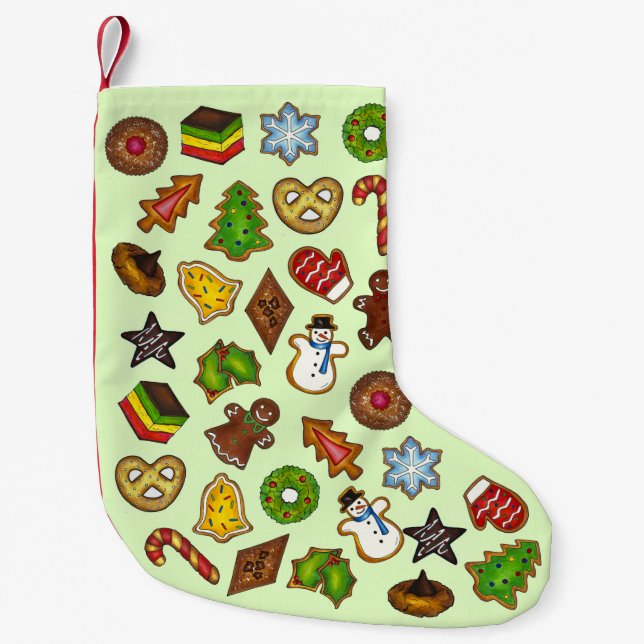 Petite Chaussette De Noël Noël Sucre Cookie Vacances Cookies Cuisine Cuisine (Devant)