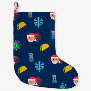 Petite Chaussette De Noël noël taco emoji xmas stockage 2
