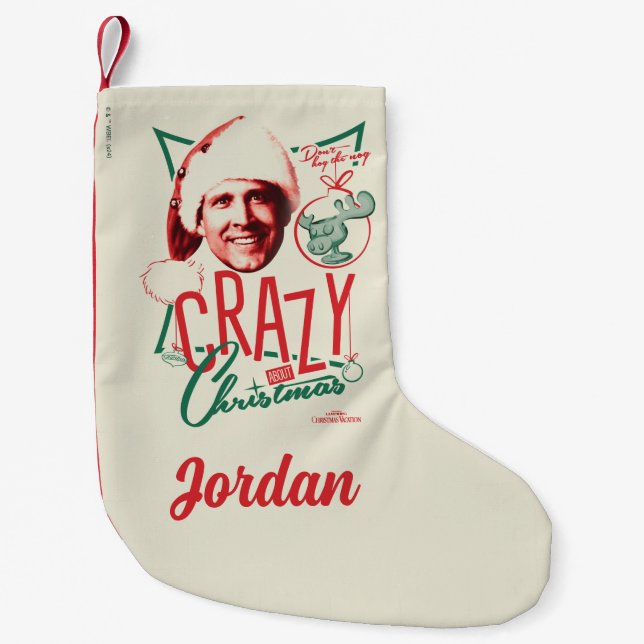 Petite Chaussette De Noël Noël Vacances Fou À propos de Noël (Devant)