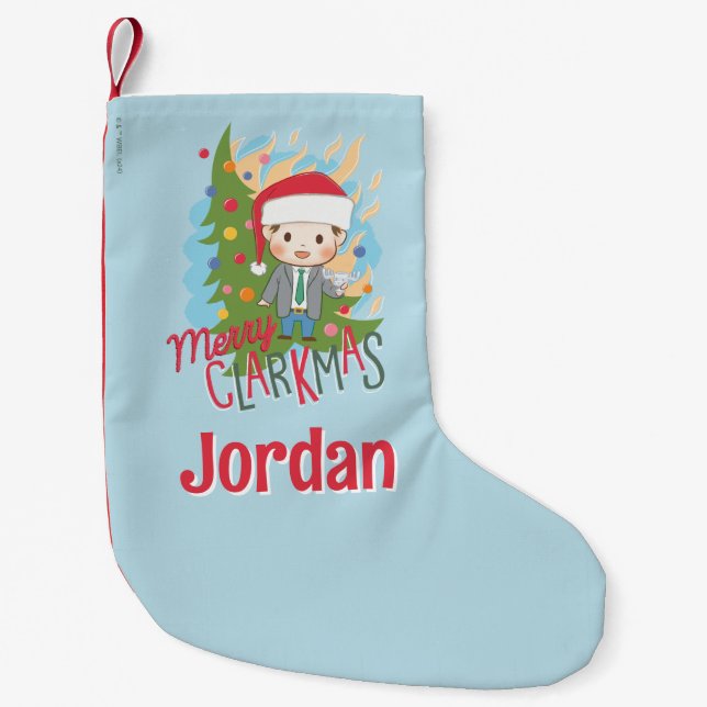 Petite Chaussette De Noël Noël vacances Joyeux Clarkmas (Devant)