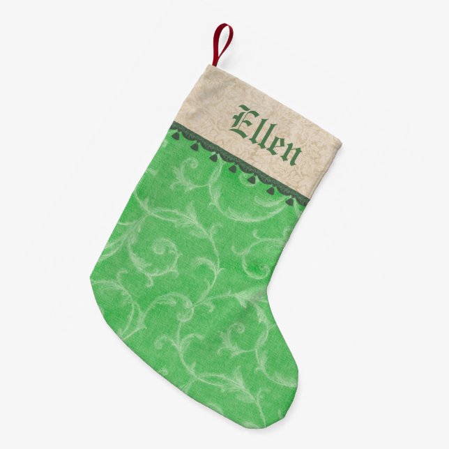 Petite Chaussette De Noël Noël victorien fantaisiste (Devant (Accrochage))