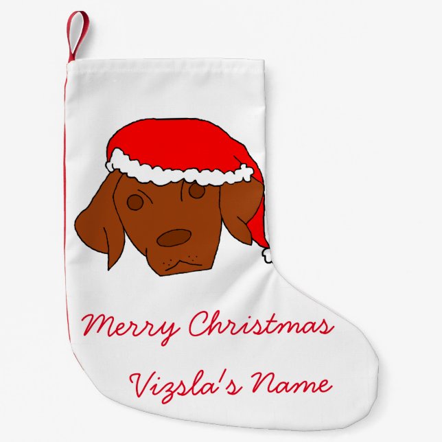 Petite Chaussette De Noël Noël Vizsla (Devant)