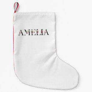 Petite Chaussette De Noël Nom Amelia