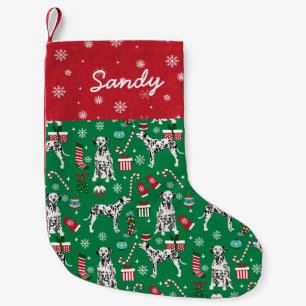 Petite Chaussette De Noël Nom de l'animal de compagnie de Noël de Chien Dal