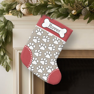 Petite Chaussette De Noël Nom de l'animal de compagnie personnalisé du Motif