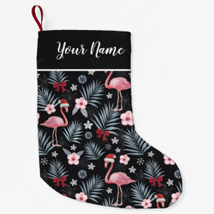 Petite Chaussette De Noël Nom du Flamant rose de Noël Petite réserve de No