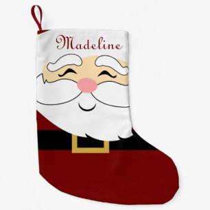 Petite Chaussette De Noël Nom moderne Red Santa Claus
