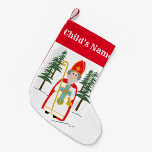 Petite Chaussette De Noël Nom personnalisé Saint-Nicolas