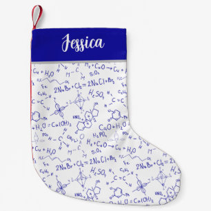 Petite Chaussette De Noël Notes de chimie amusante personnalisée