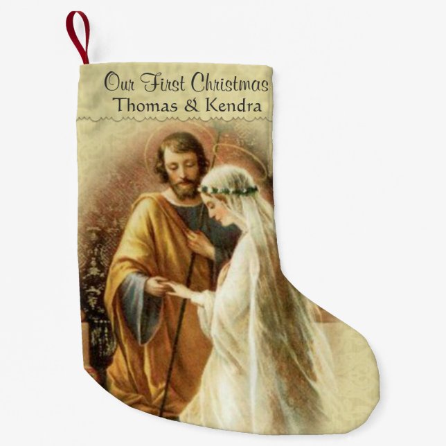 Petite Chaussette De Noël Nouvel anniversaire marié (Devant)
